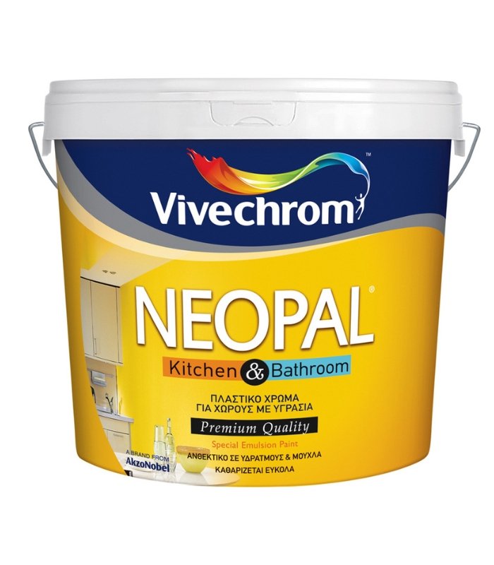 Neopal Kitchen & Bathroom Eco Αντιμυκητιακό Χρώμα για Χώρους με Υγρασία