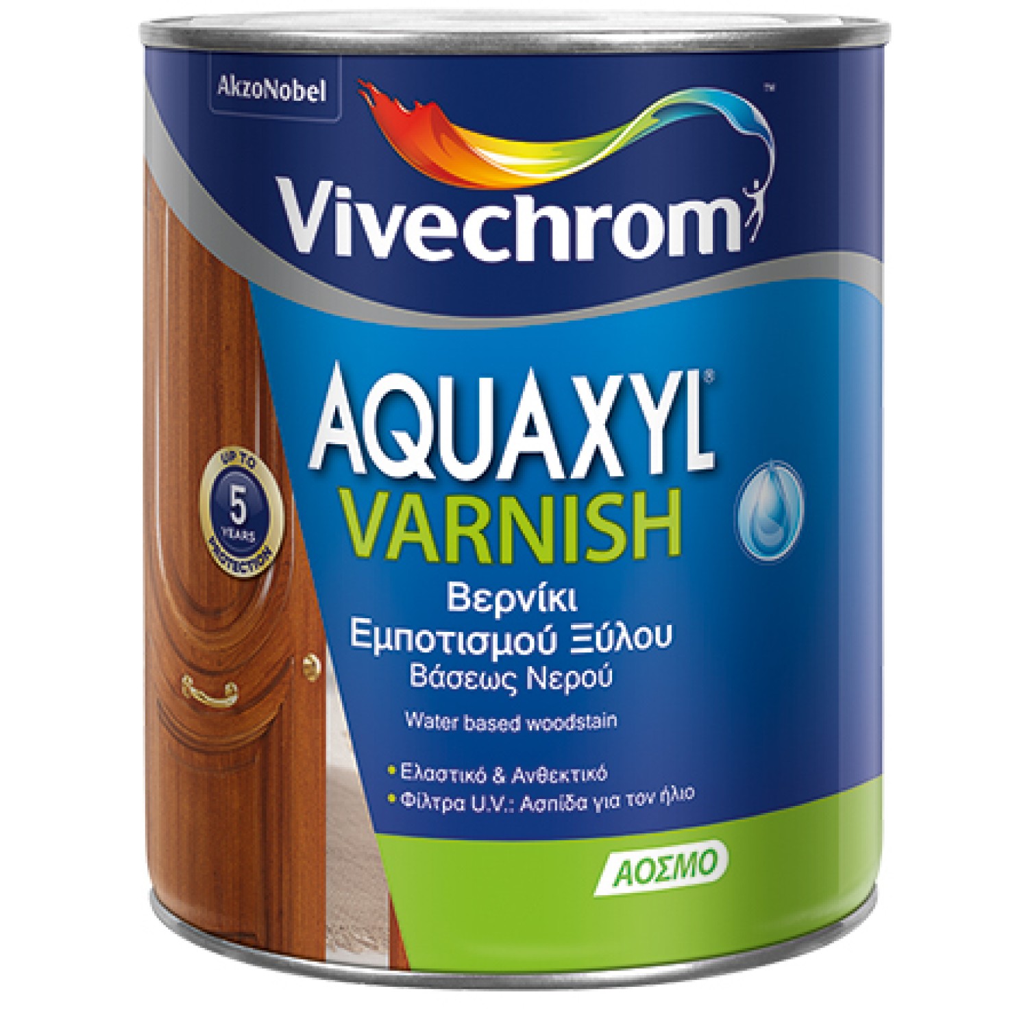 Vivechrom Aquaxyl Varnish Οικολογικό Βερνίκι Ξύλου Νερού