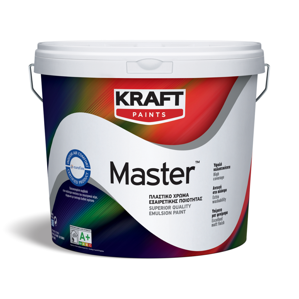 Κορυφαίο Πλαστικό Χρώμα Εσωτερικής Χρήσης Kraft Master