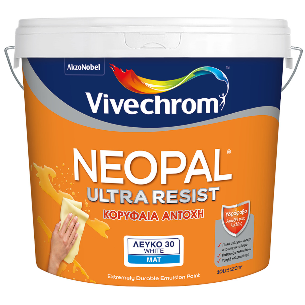 Neopal Ultra Resist Πλαστικό Χρώμα Κορυφαίας Αντοχής