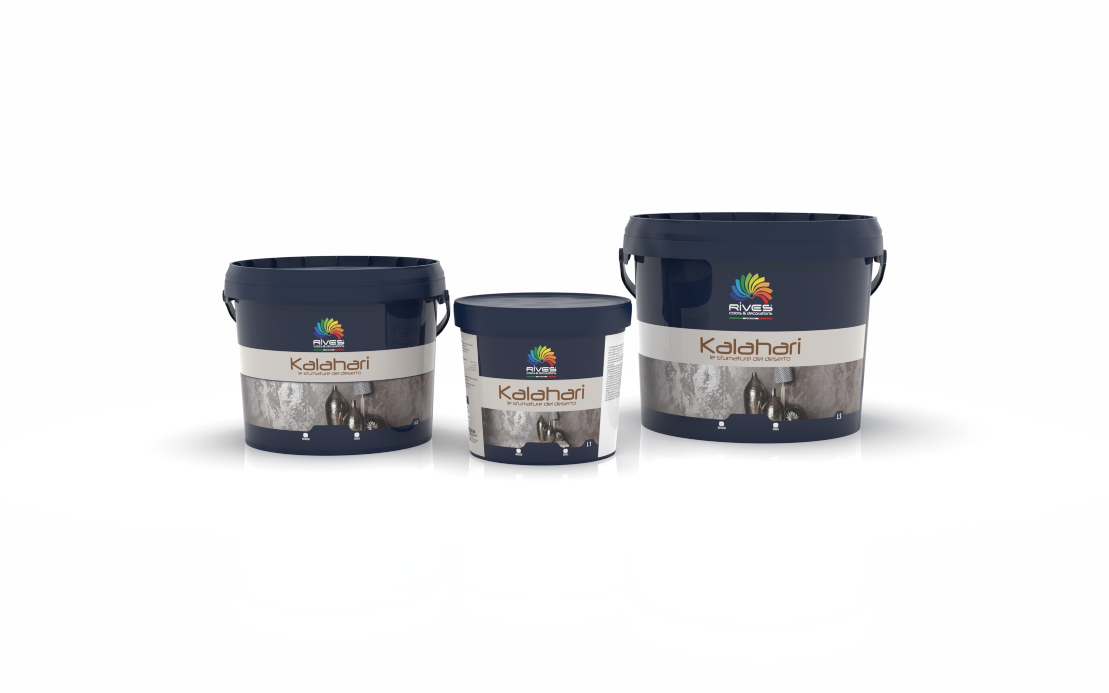 Rives Kalahari Medium Alluminio 03 2.5L Μεταλλιζέ Διακοσμητικό Χρώμα Άμμου